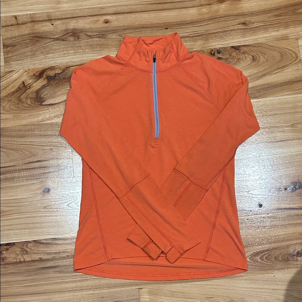 Orange Stio Quarter-Zip Pullover